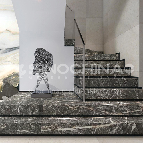 Natural brown hot selling marble staircase M-HA83H